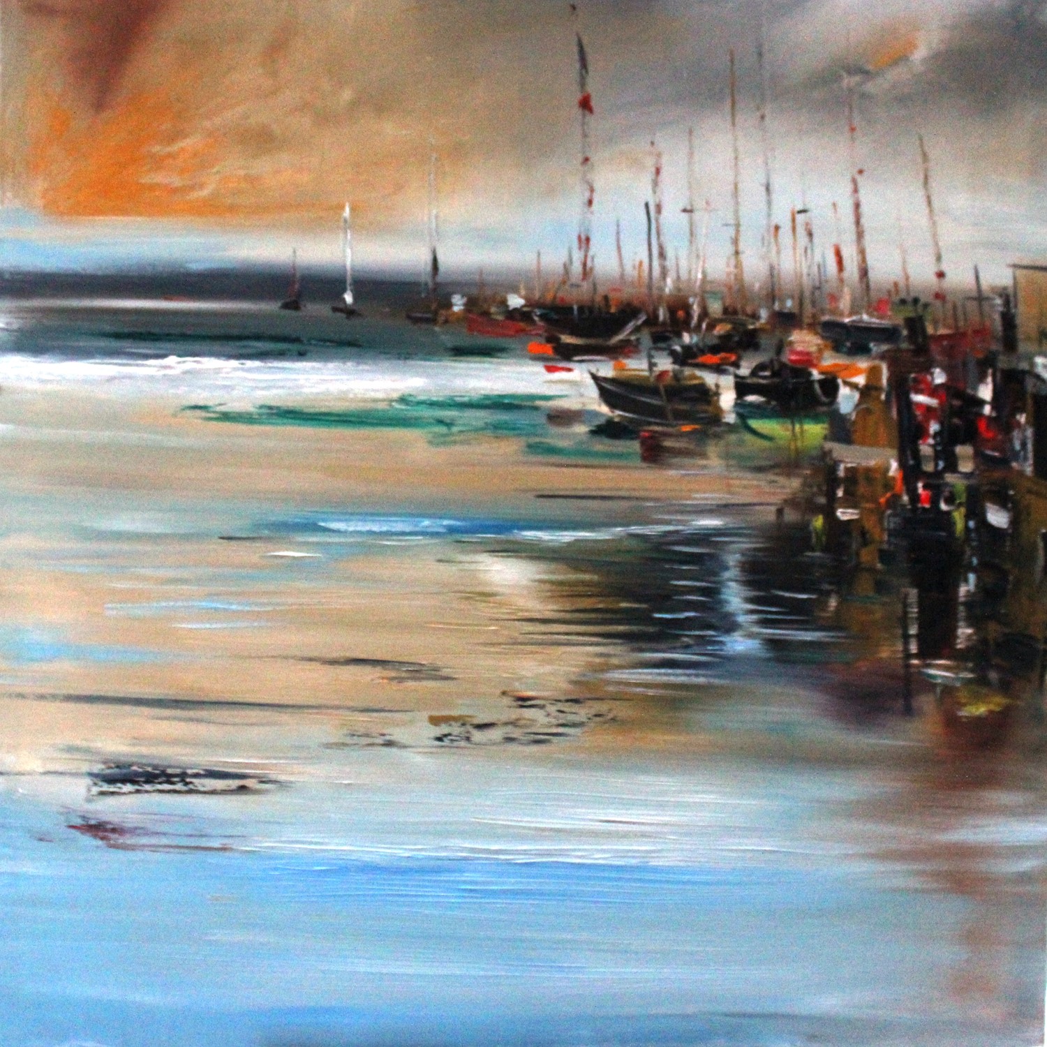 'Boats in The Bay' by artist Rosanne Barr